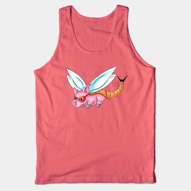 Meganeura Piggy Tank Top by KristenOKeefeArt